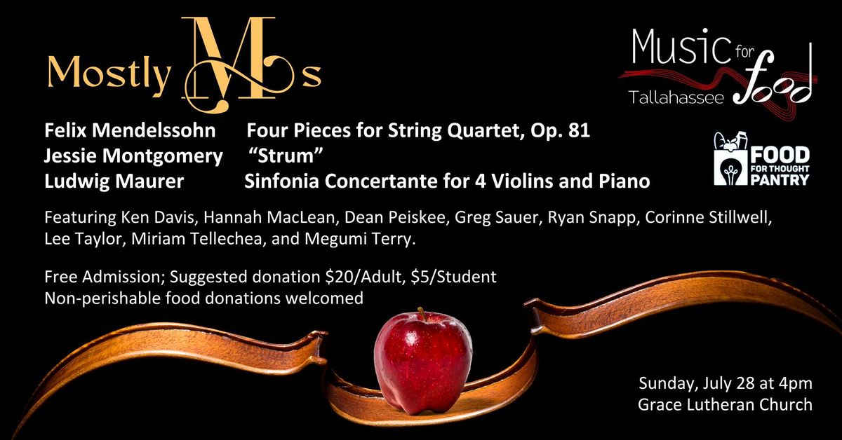 " Mostly M’s" Music For Food Concert 