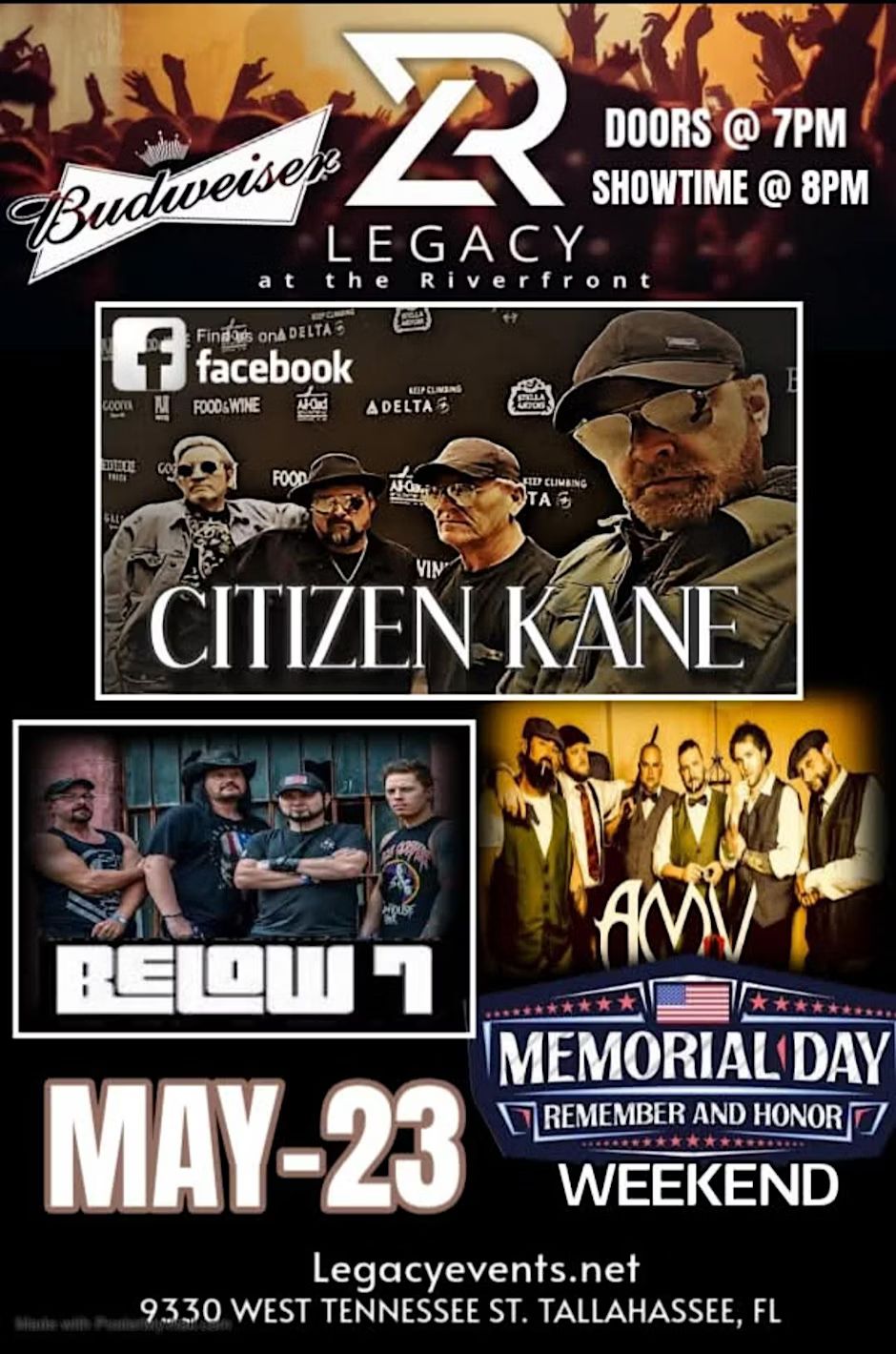 Memorial Weekend Show Feat Citizen Kane w/ special guests Below 7 and AMV!