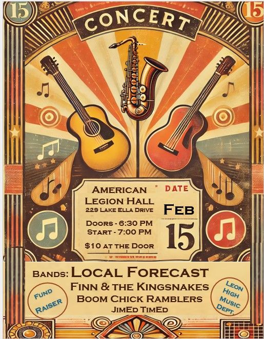 4-Band Concert Benefiting Leon High Music Department!