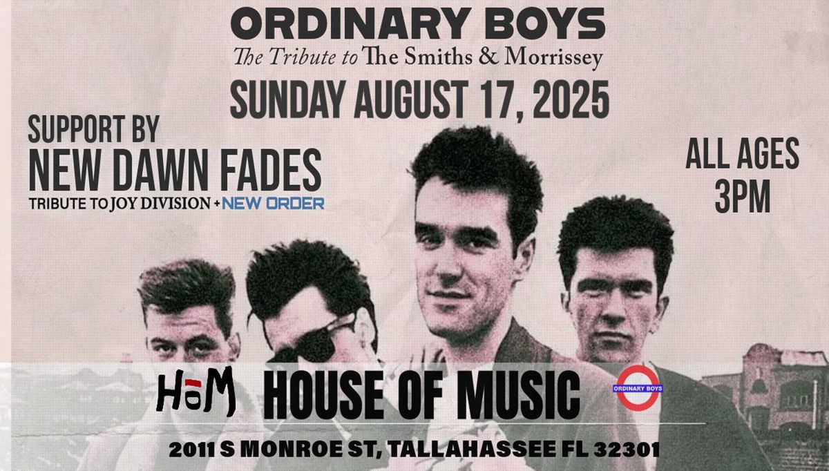 ORDINARY BOYS: Tribute to Smiths & Morrissey PLUS