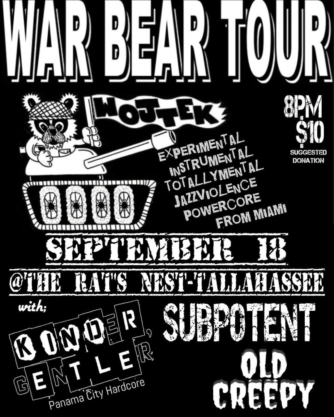 WOJTEK "War Bear Tour"