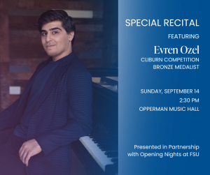 Special Recital with Evren Ozel, Piano