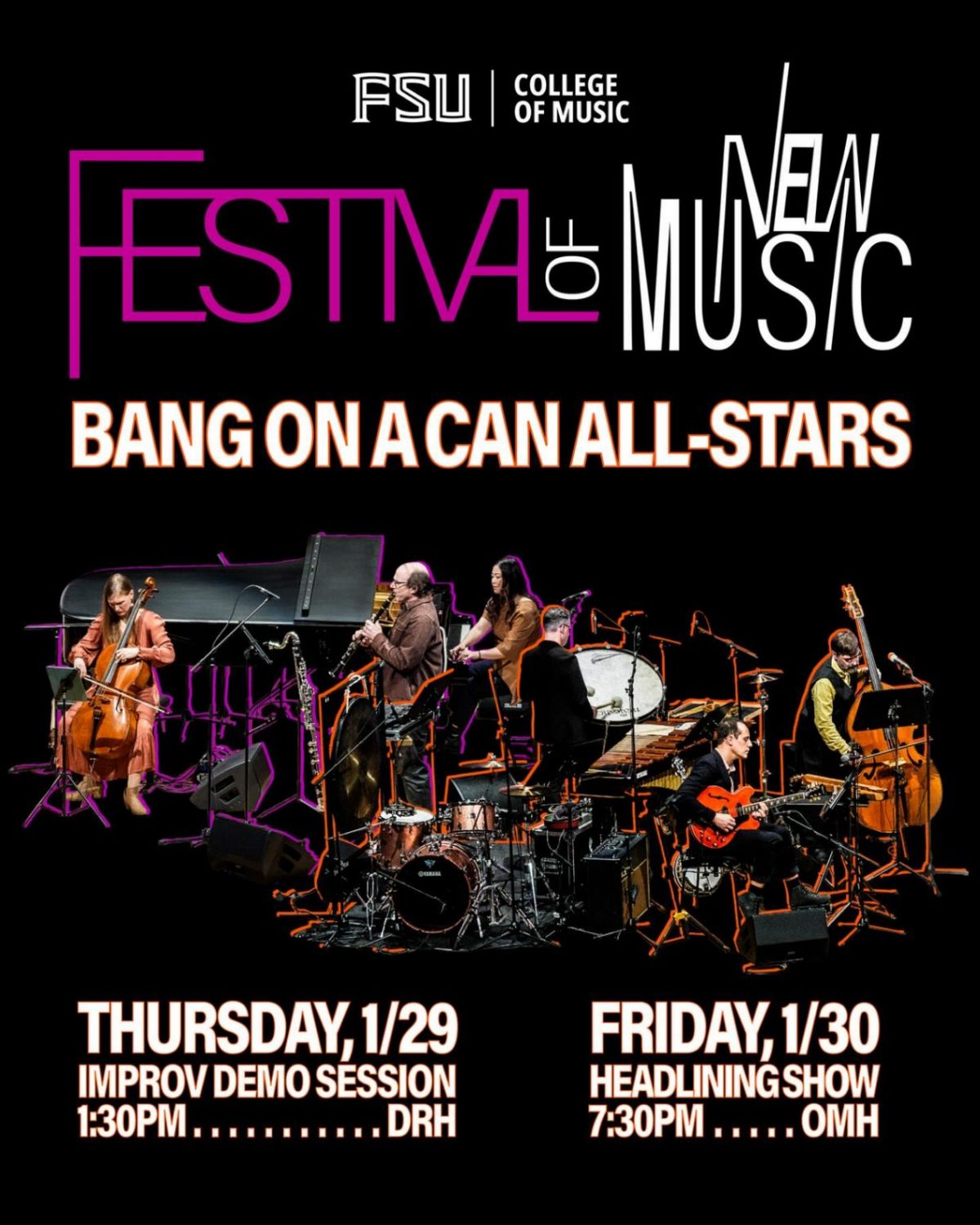 Guest Artist Demonstration – Bang on a Can All-Stars Improv Session