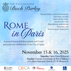 Tallahassee Bach Parley Presents: Rome In Paris!