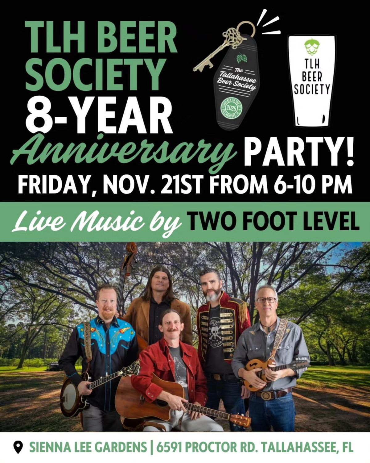 Tallahassee Beer Society 8-Year Anniversary Party!