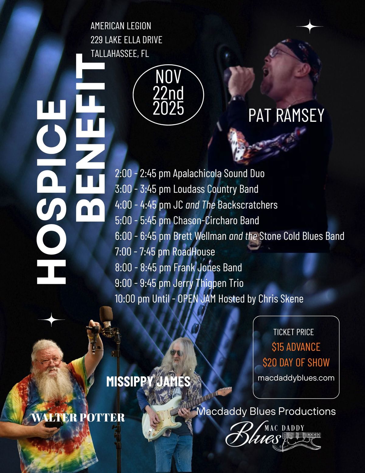 Pat Ramsey and "Missippi" James Memorial Benefit for Big Bend Hospice