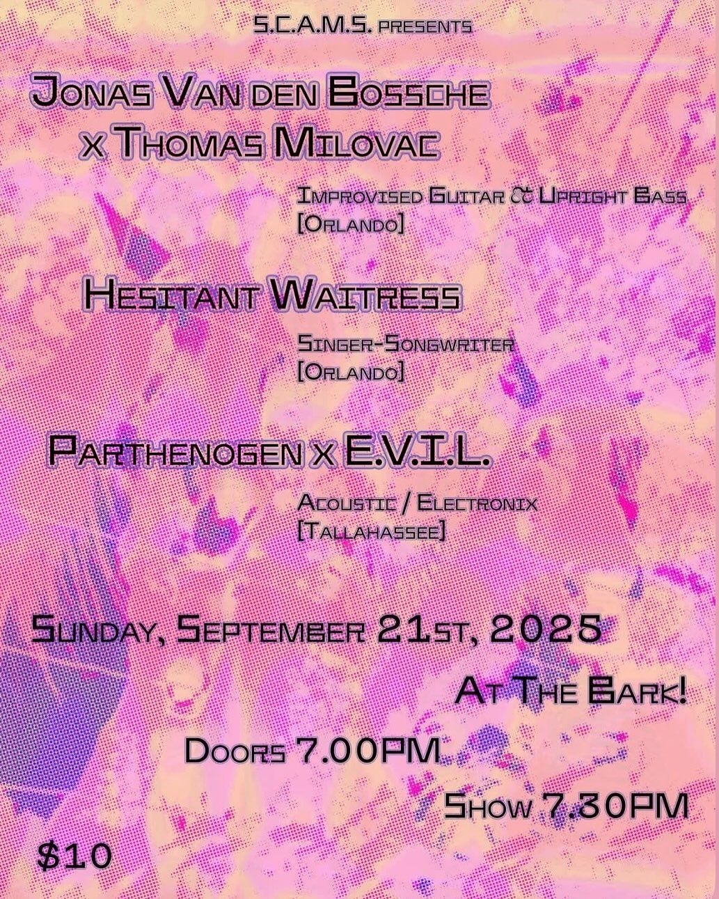 Jonas Van den Bossche x Thomas Milovac, Hesitant Waitress, Parthenogen x E.V.I.L.