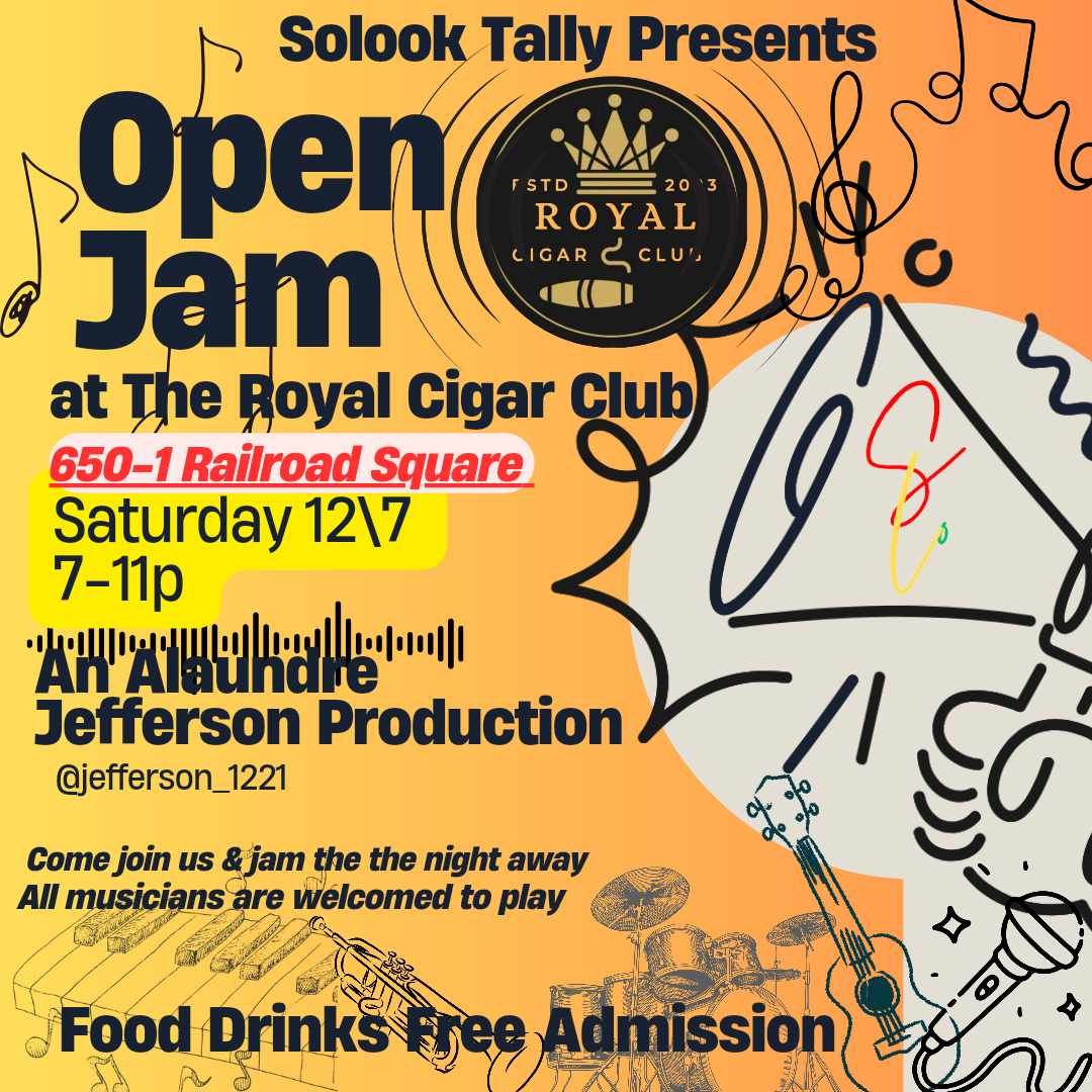 SoLook Tally Presents Open Jam at The Royal Cigar Club